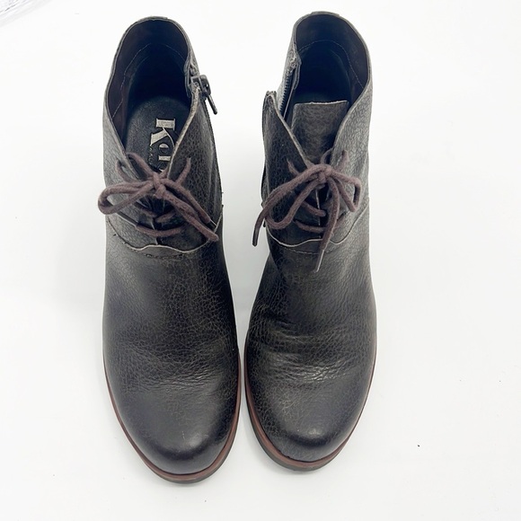 Kork-Ease Roana Lace Up Wedge Booties size 8.5 Brown - Picture 9 of 13